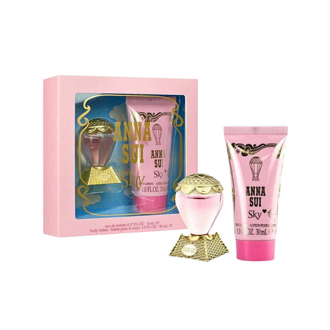 Anna Sui Sky EDT 5ML Set with Lotion