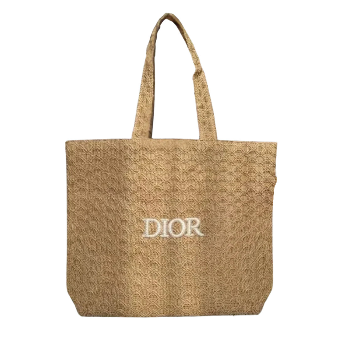 Dior Beauty 2025 Rattan Tote Bag - Beige