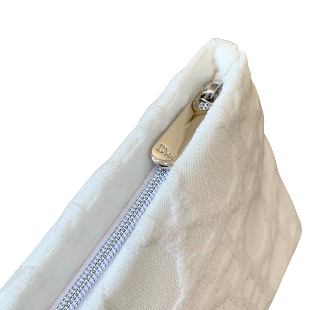 Dior Beauty White Cannage Cosmetic Pouch - Image 3
