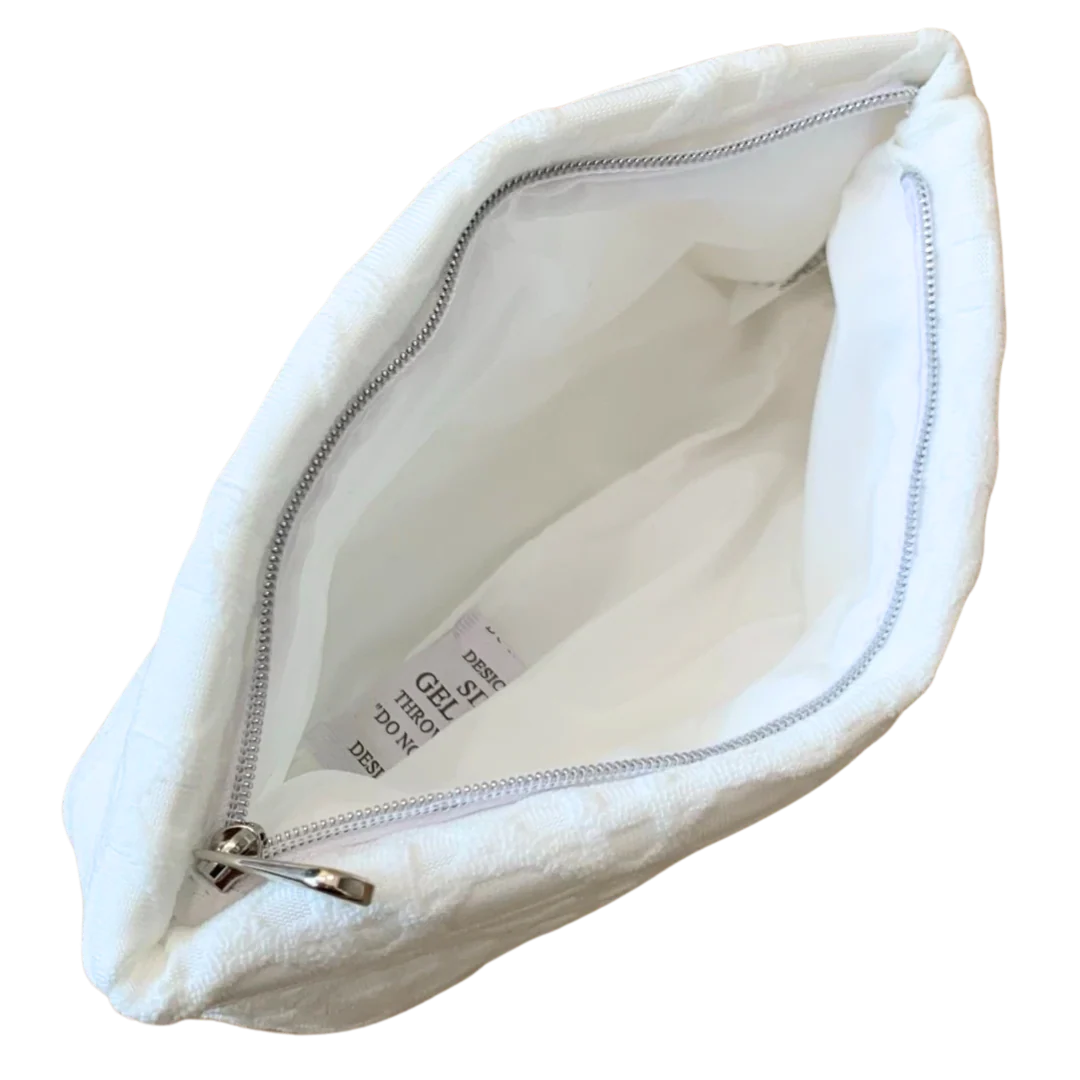 Dior Beauty White Cannage Cosmetic Pouch - Image 4