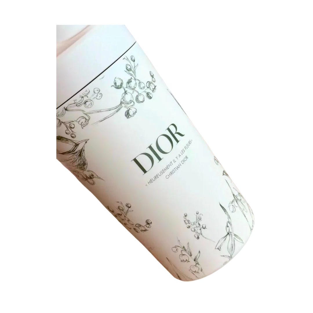 Dior Cream Floral Travel Mug - Image 3