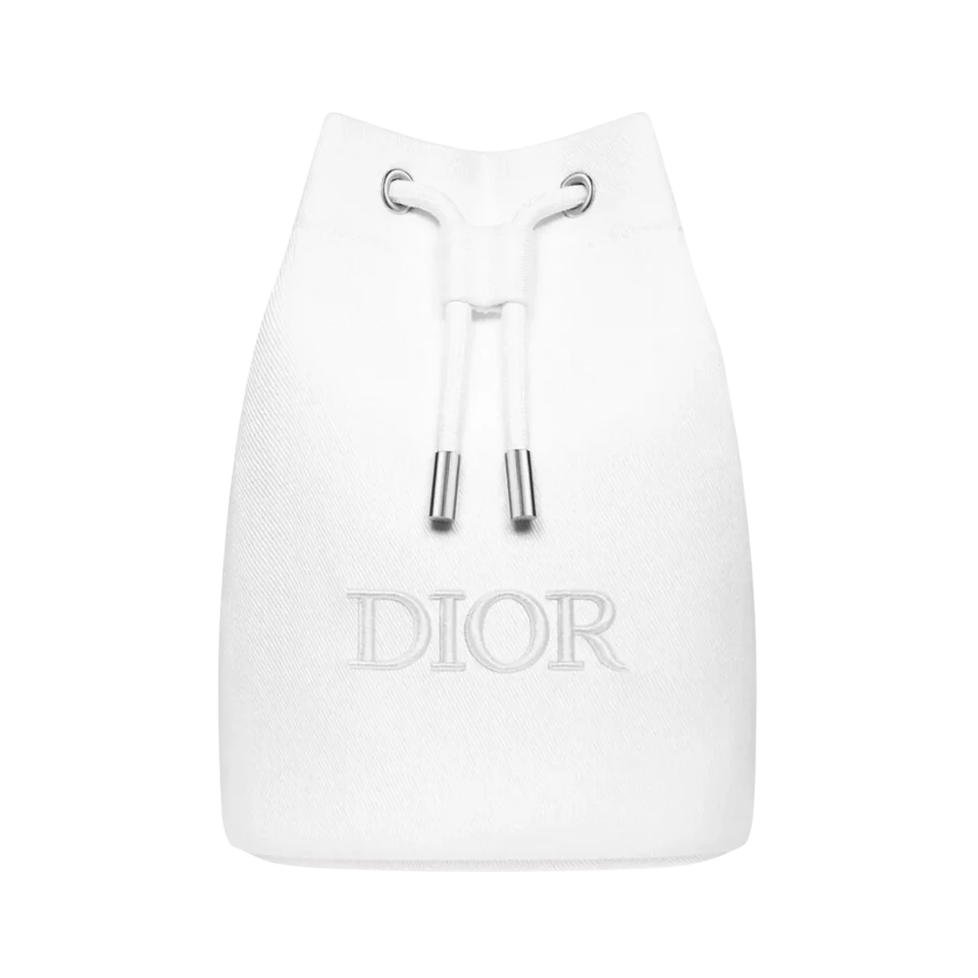 Dior Beauty Drawstring Pouch – White