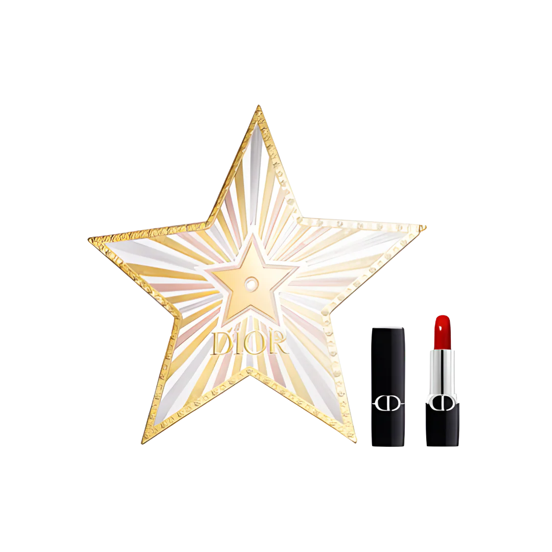 Dior Rouge Lipstick Velvet 999 Holiday Star