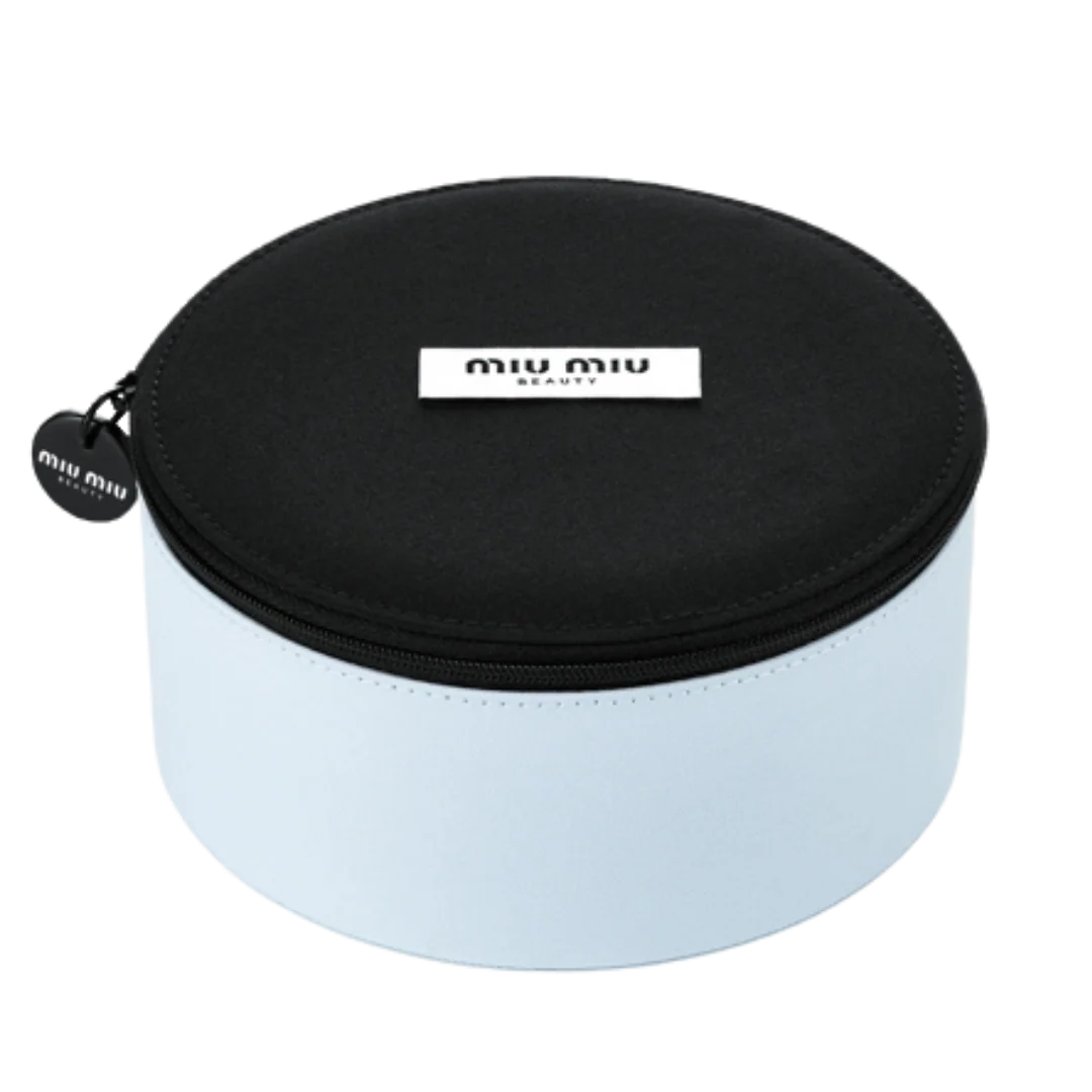 Miu Miu Beauty Round Vanity Case - Baby Blue