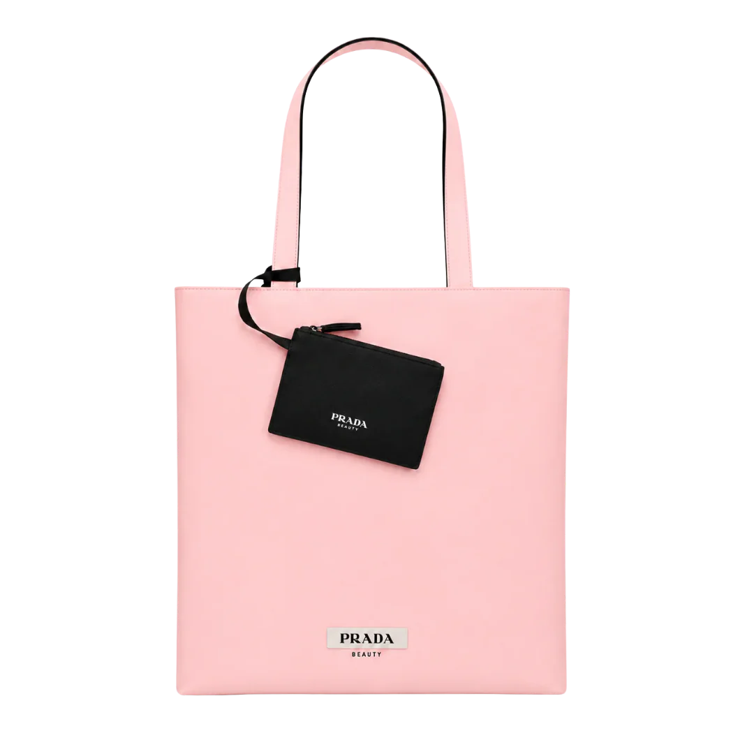 Prada Beauty Reversible Tote Bag - Black & Pink